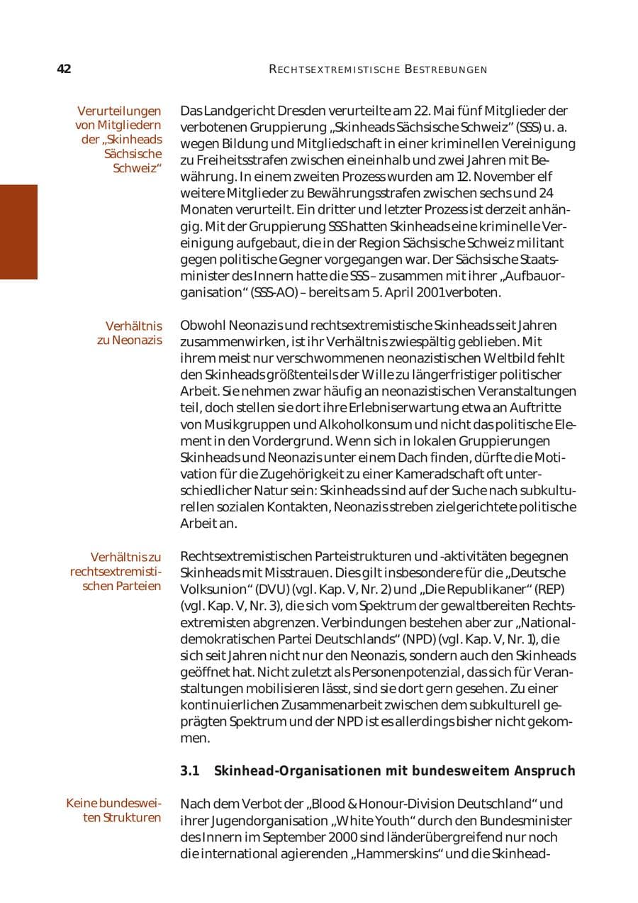 Seite 43 des Verfassungsschutzbericht 2003 Bund