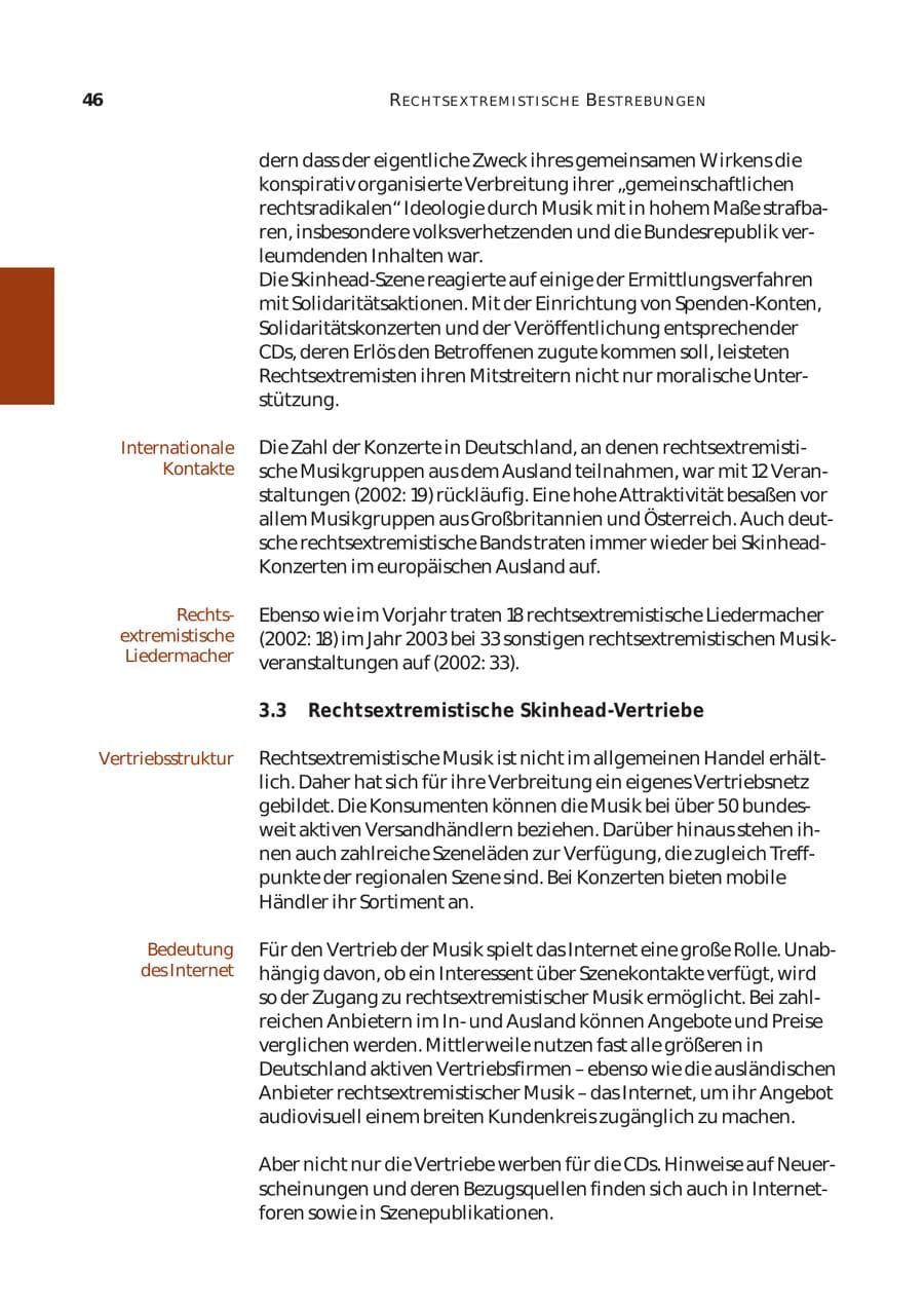 Seite 47 des Verfassungsschutzbericht 2003 Bund