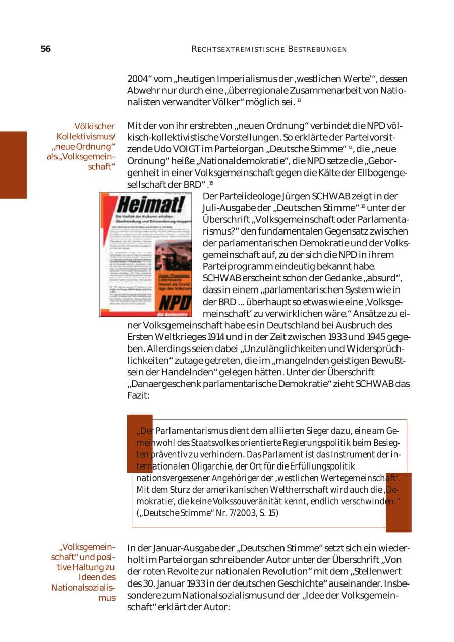 Seite 57 des Verfassungsschutzbericht 2003 Bund