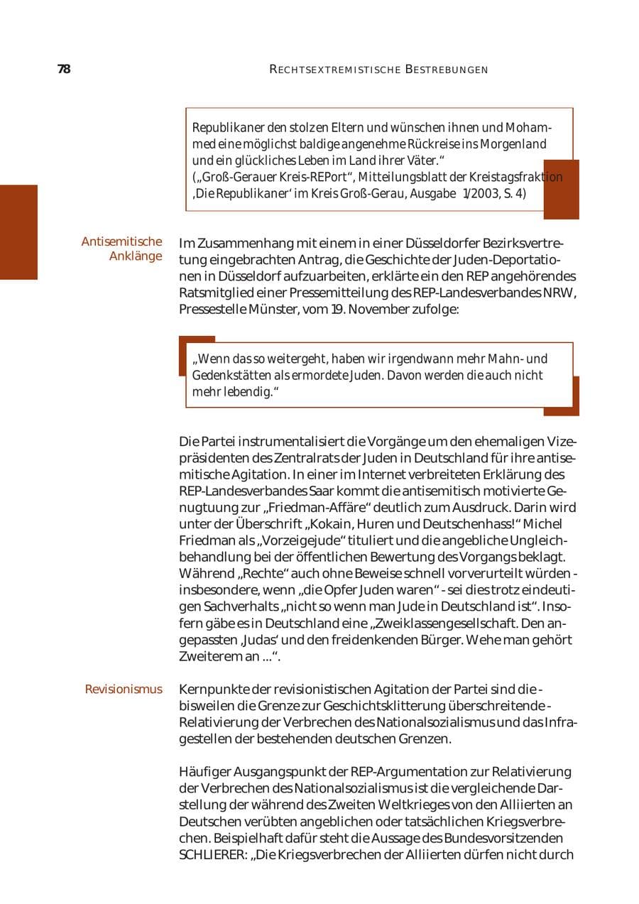 Seite 79 des Verfassungsschutzbericht 2003 Bund