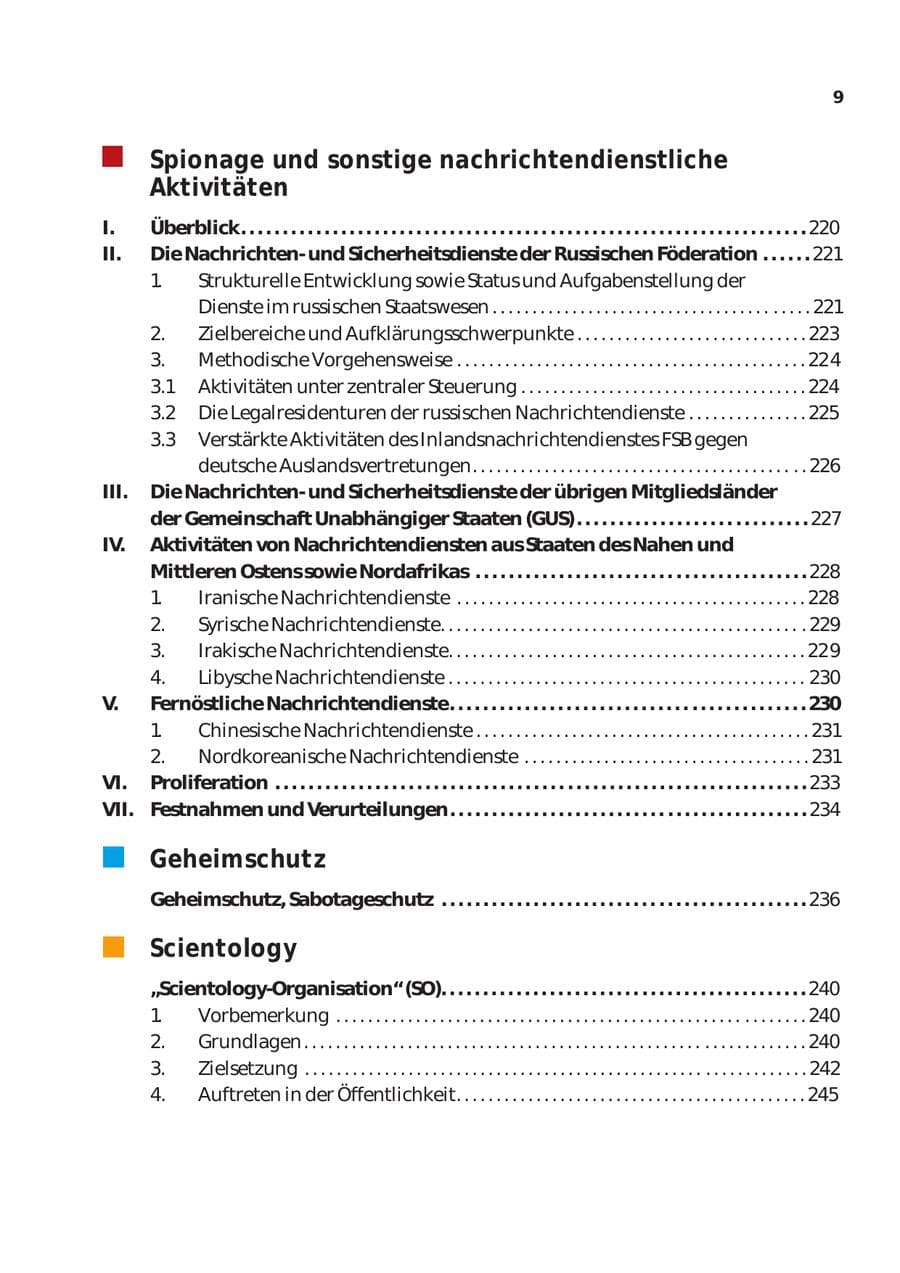 Seite 10 des Verfassungsschutzbericht 2003 Bund