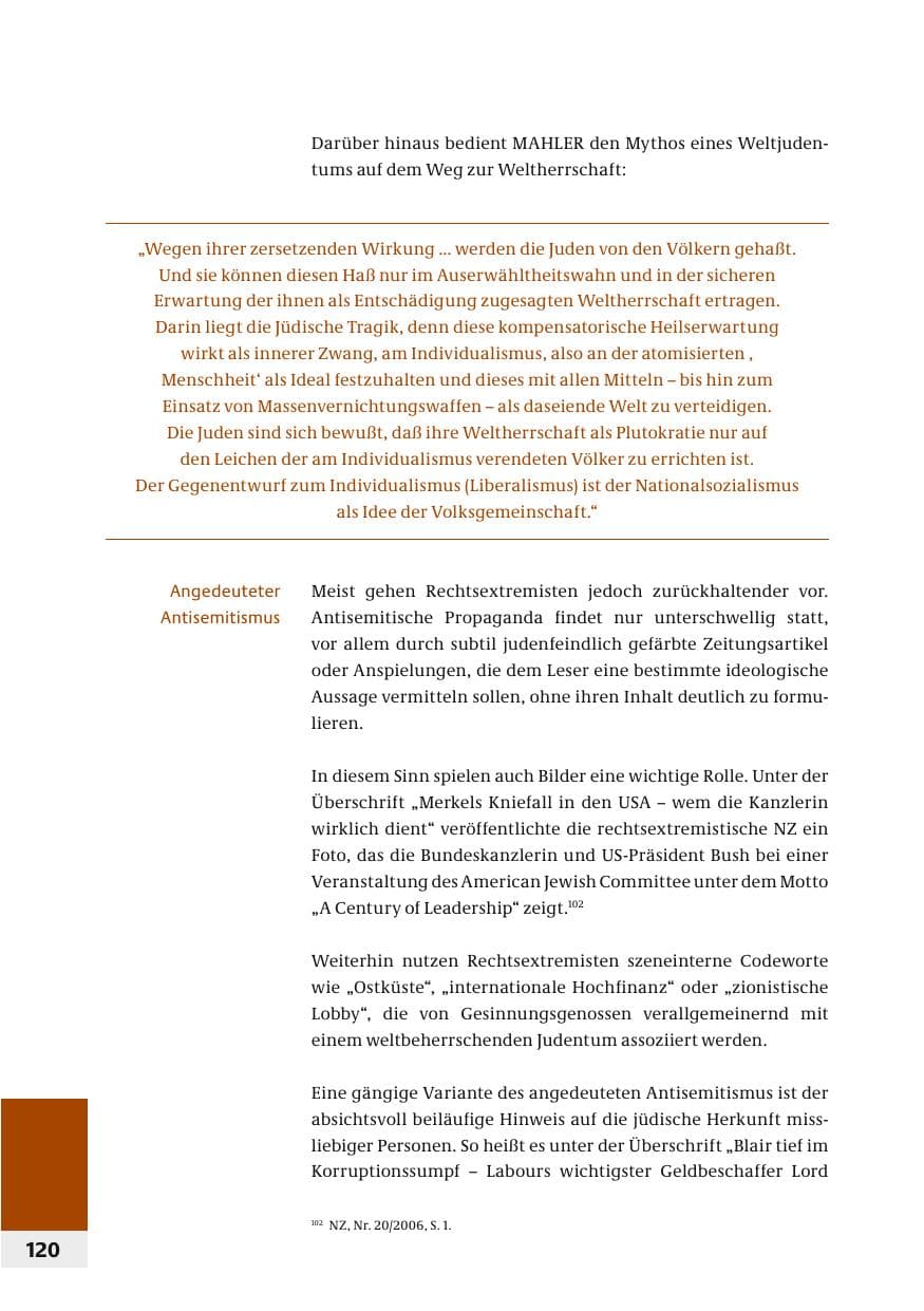 Seite 123 des Verfassungsschutzbericht 2006 Bund