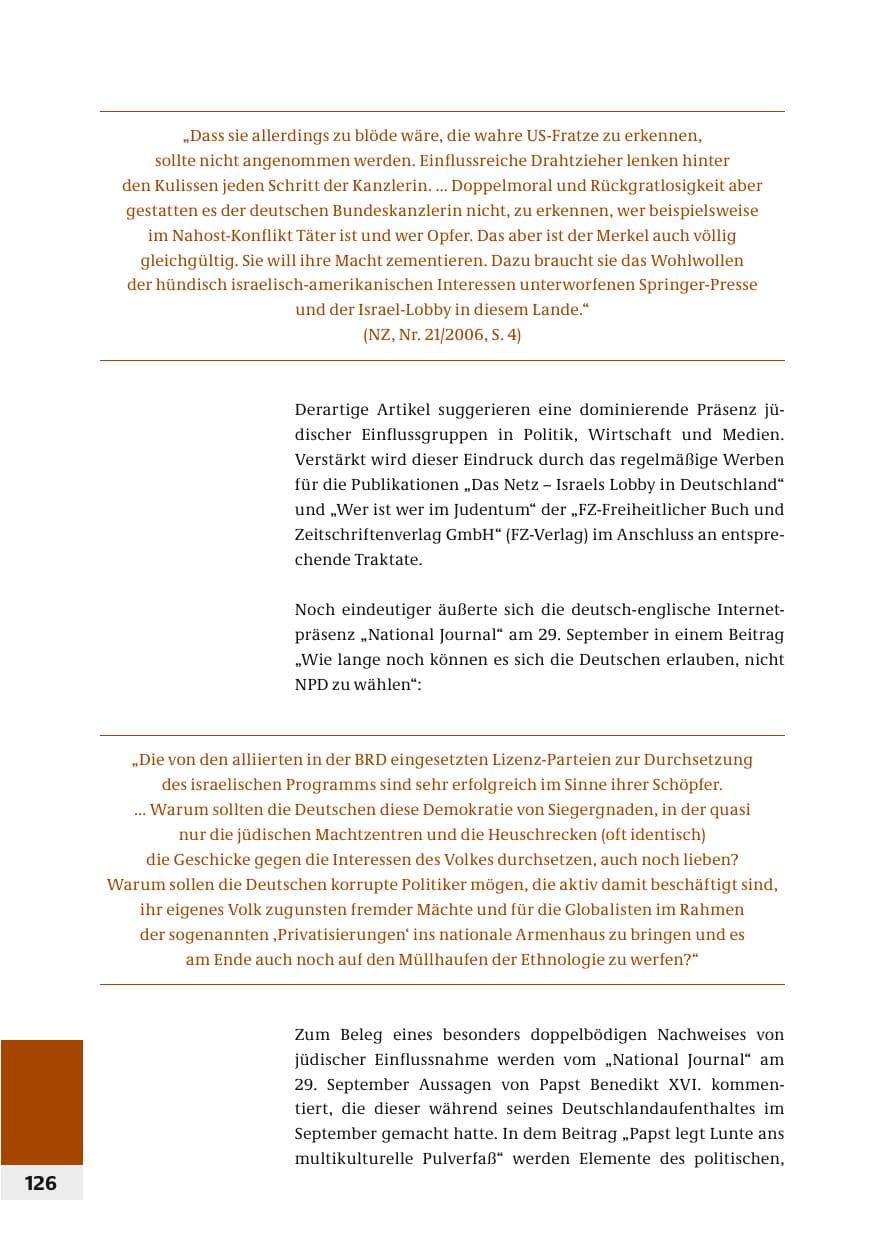Seite 129 des Verfassungsschutzbericht 2006 Bund