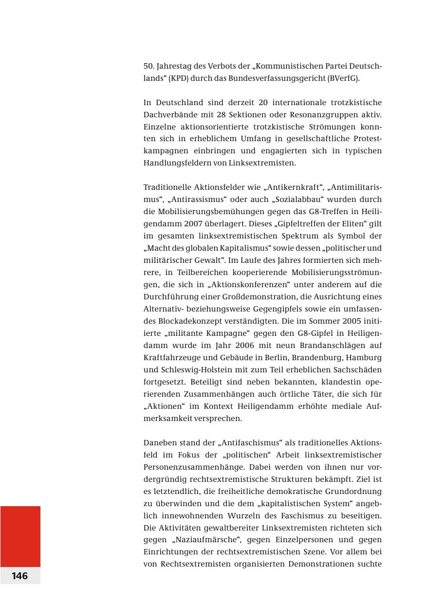 Seite 149 des Verfassungsschutzbericht 2006 Bund
