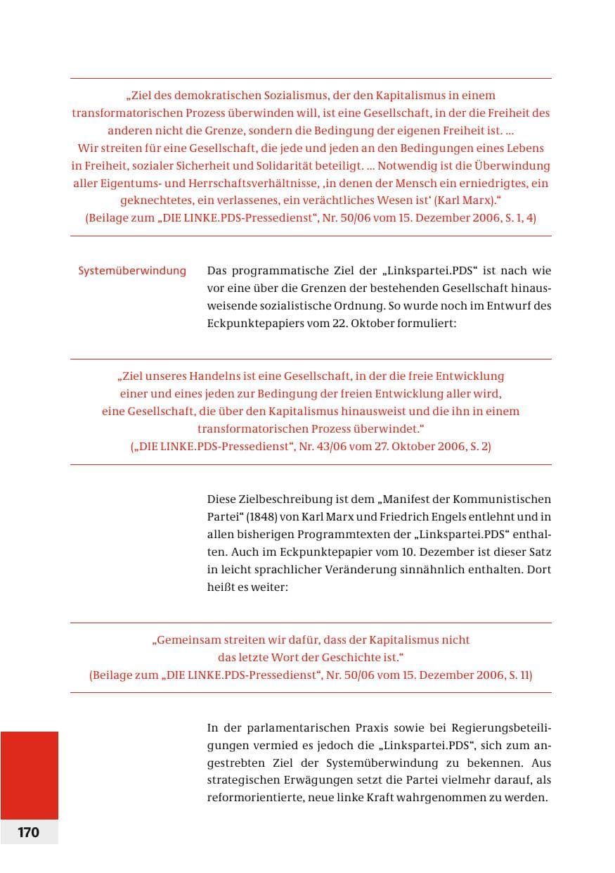 Seite 173 des Verfassungsschutzbericht 2006 Bund