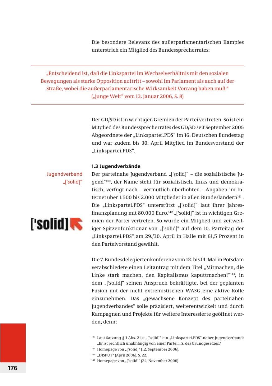 Seite 179 des Verfassungsschutzbericht 2006 Bund