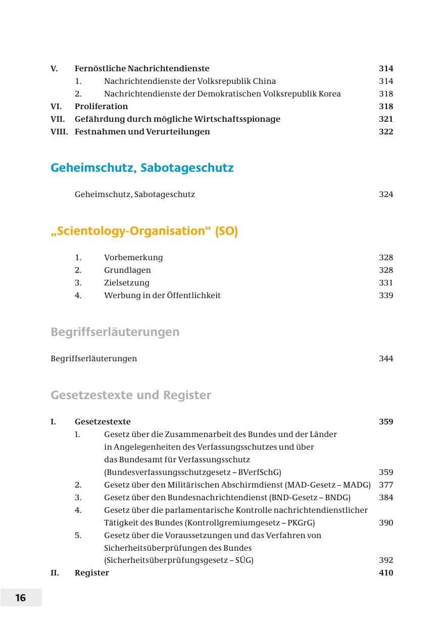 Seite 19 des Verfassungsschutzbericht 2006 Bund