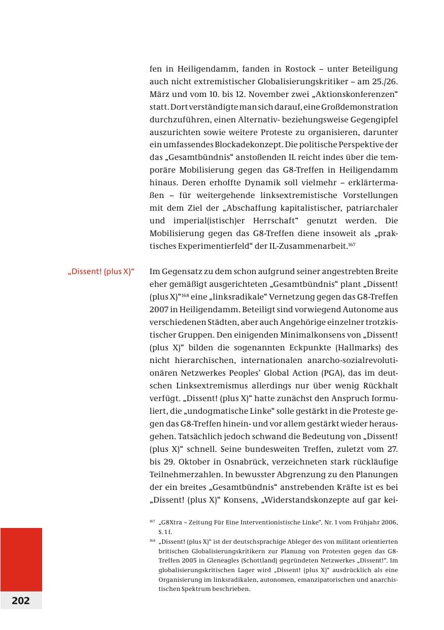 Seite 205 des Verfassungsschutzbericht 2006 Bund