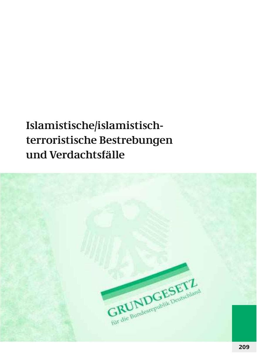 Seite 212 des Verfassungsschutzbericht 2006 Bund