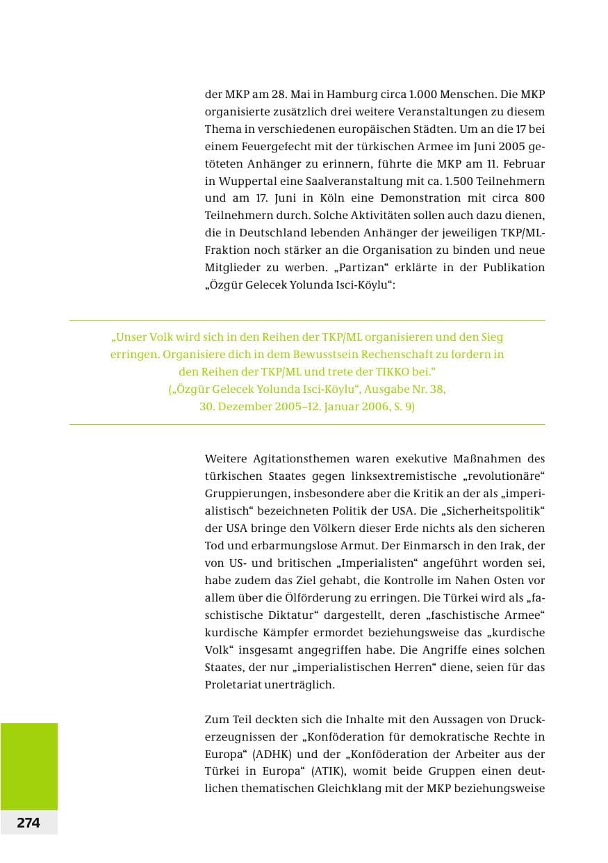 Seite 277 des Verfassungsschutzbericht 2006 Bund