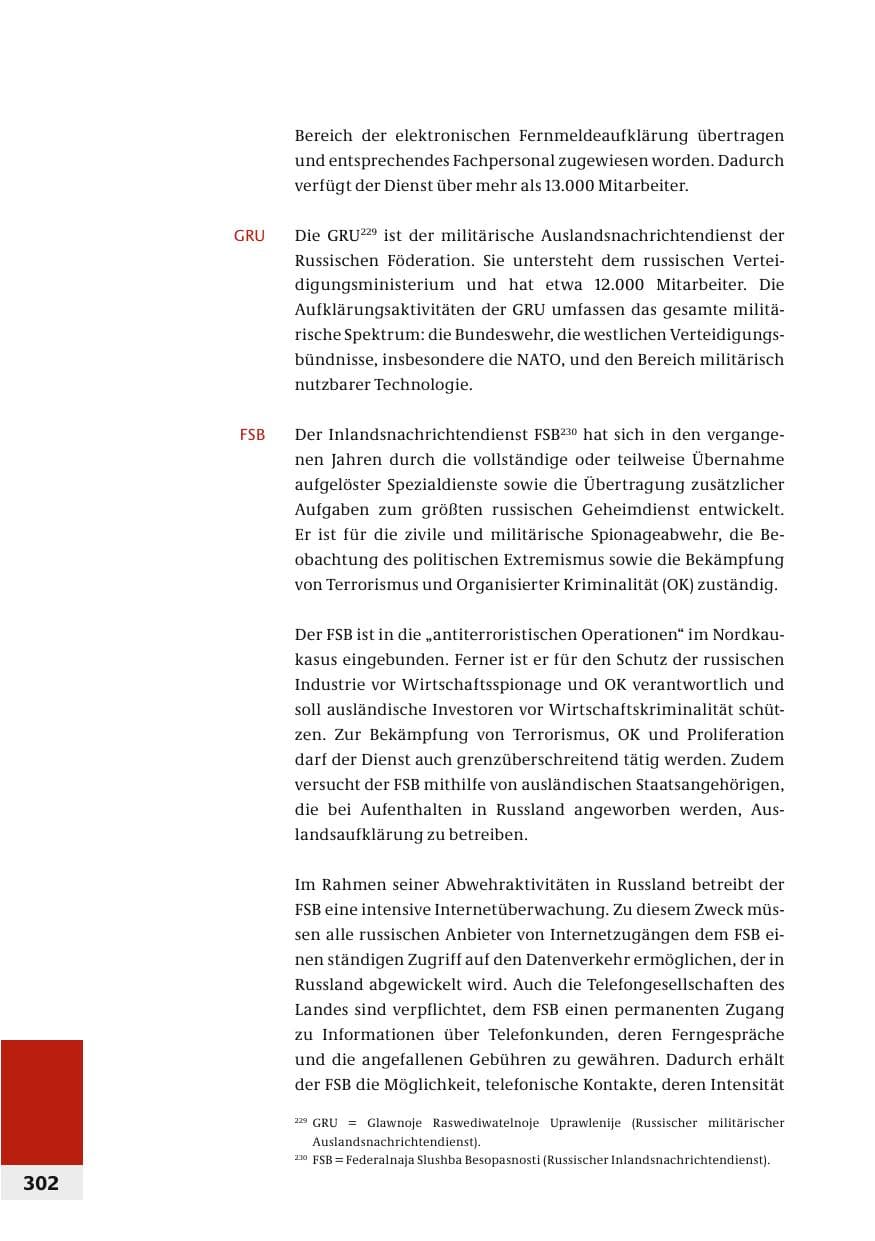 Seite 305 des Verfassungsschutzbericht 2006 Bund