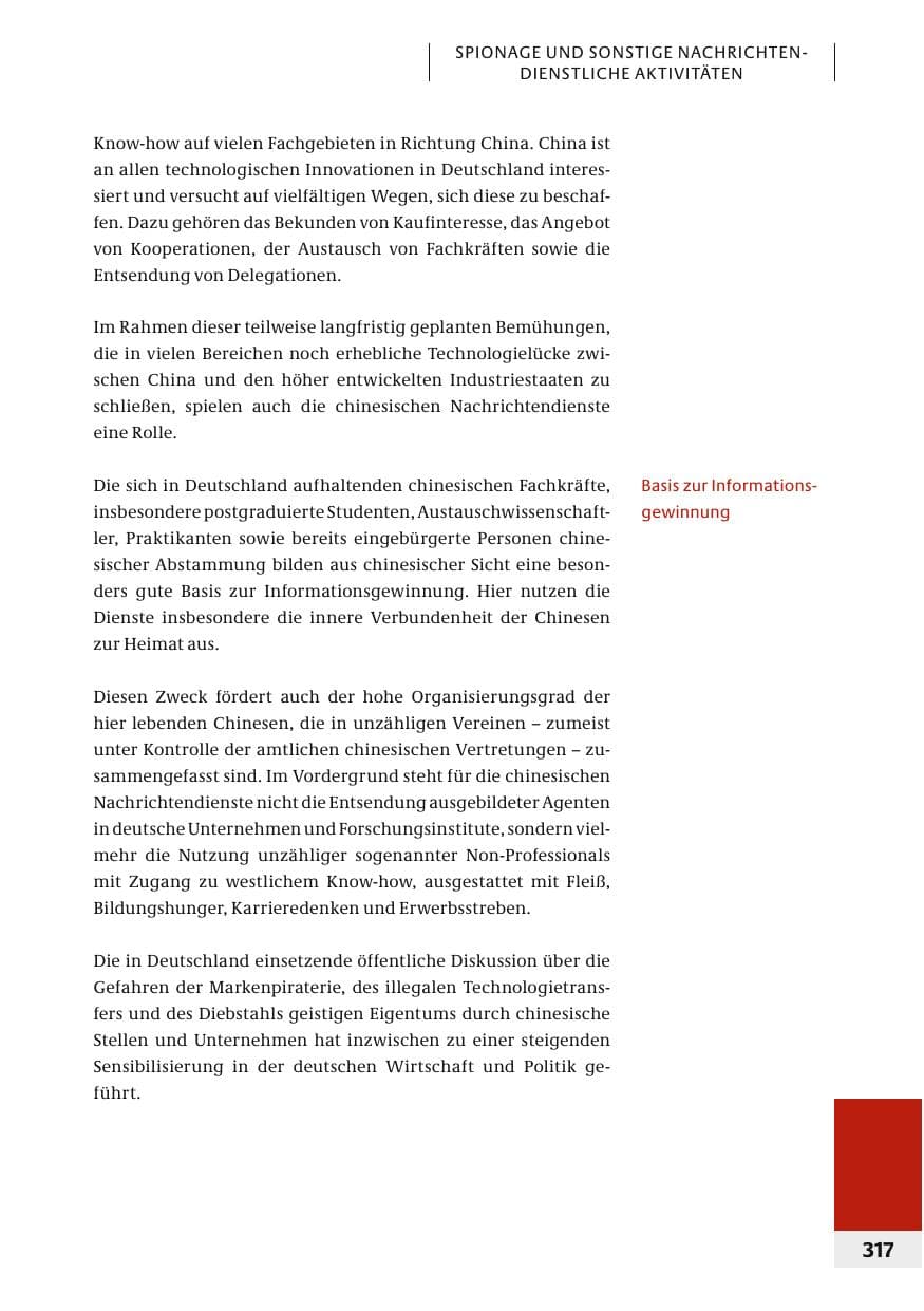 Seite 320 des Verfassungsschutzbericht 2006 Bund