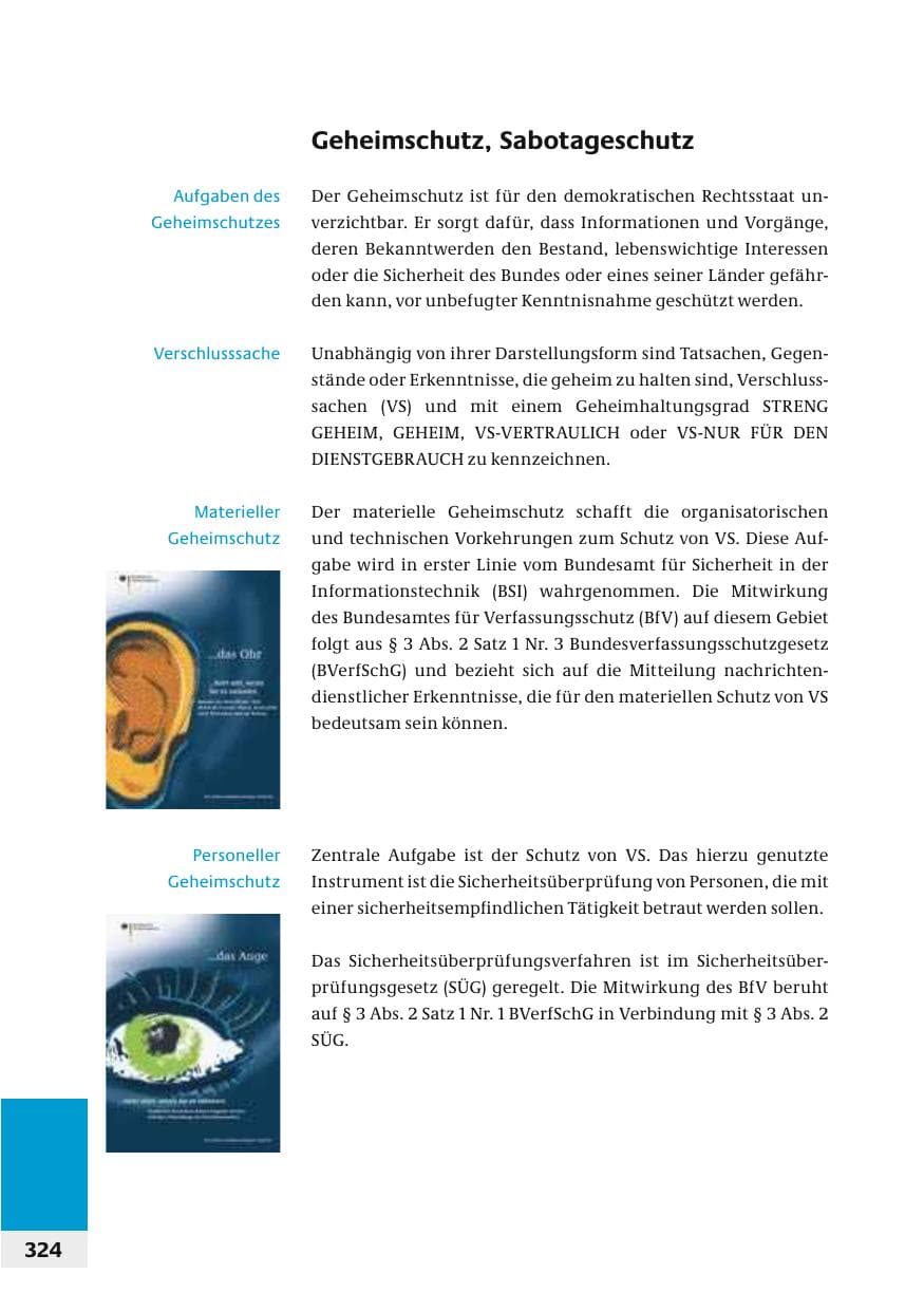 Seite 327 des Verfassungsschutzbericht 2006 Bund