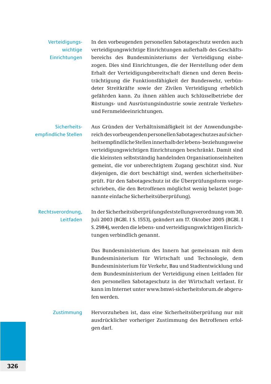 Seite 329 des Verfassungsschutzbericht 2006 Bund