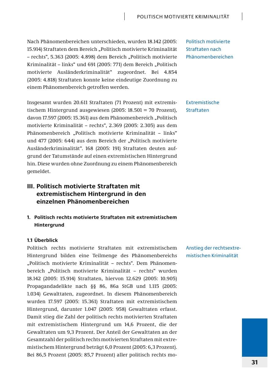 Seite 34 des Verfassungsschutzbericht 2006 Bund