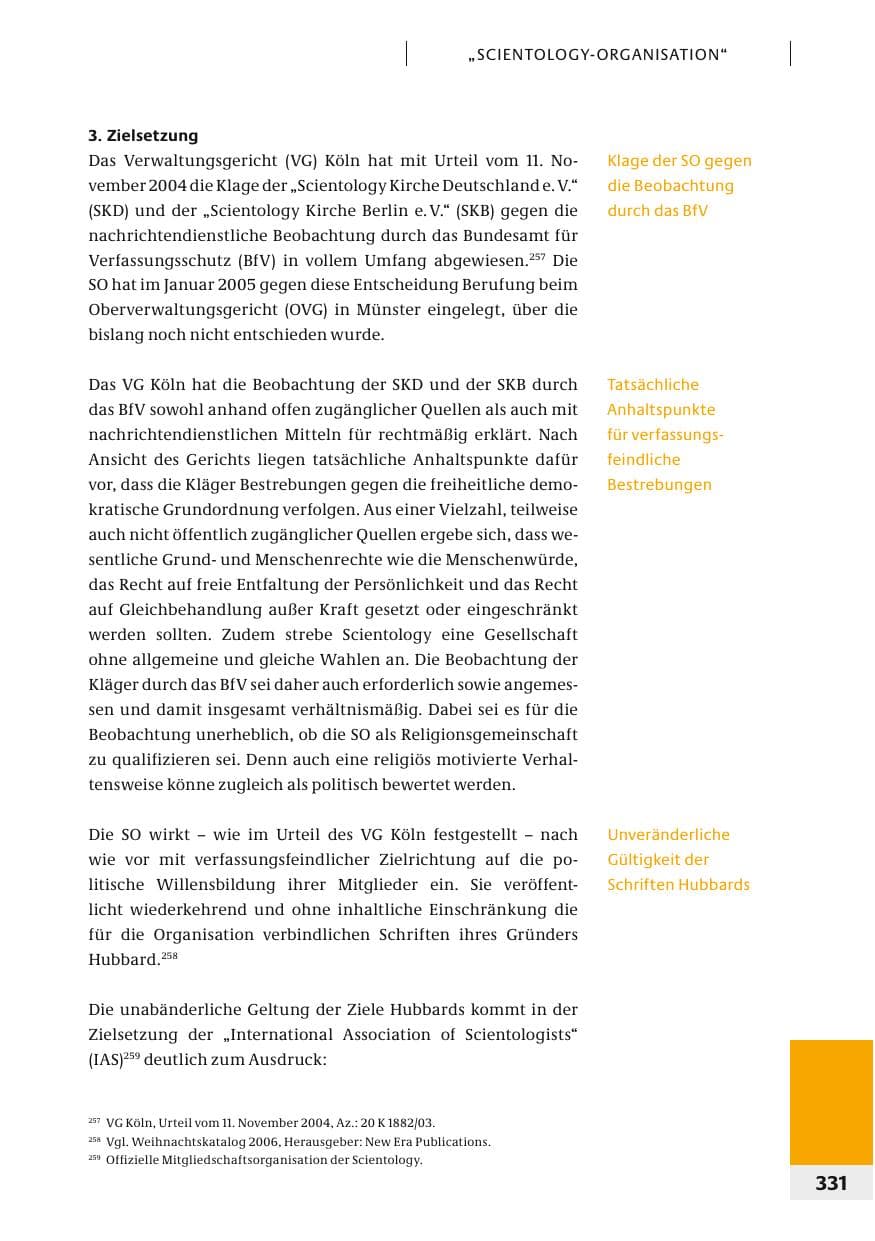 Seite 334 des Verfassungsschutzbericht 2006 Bund