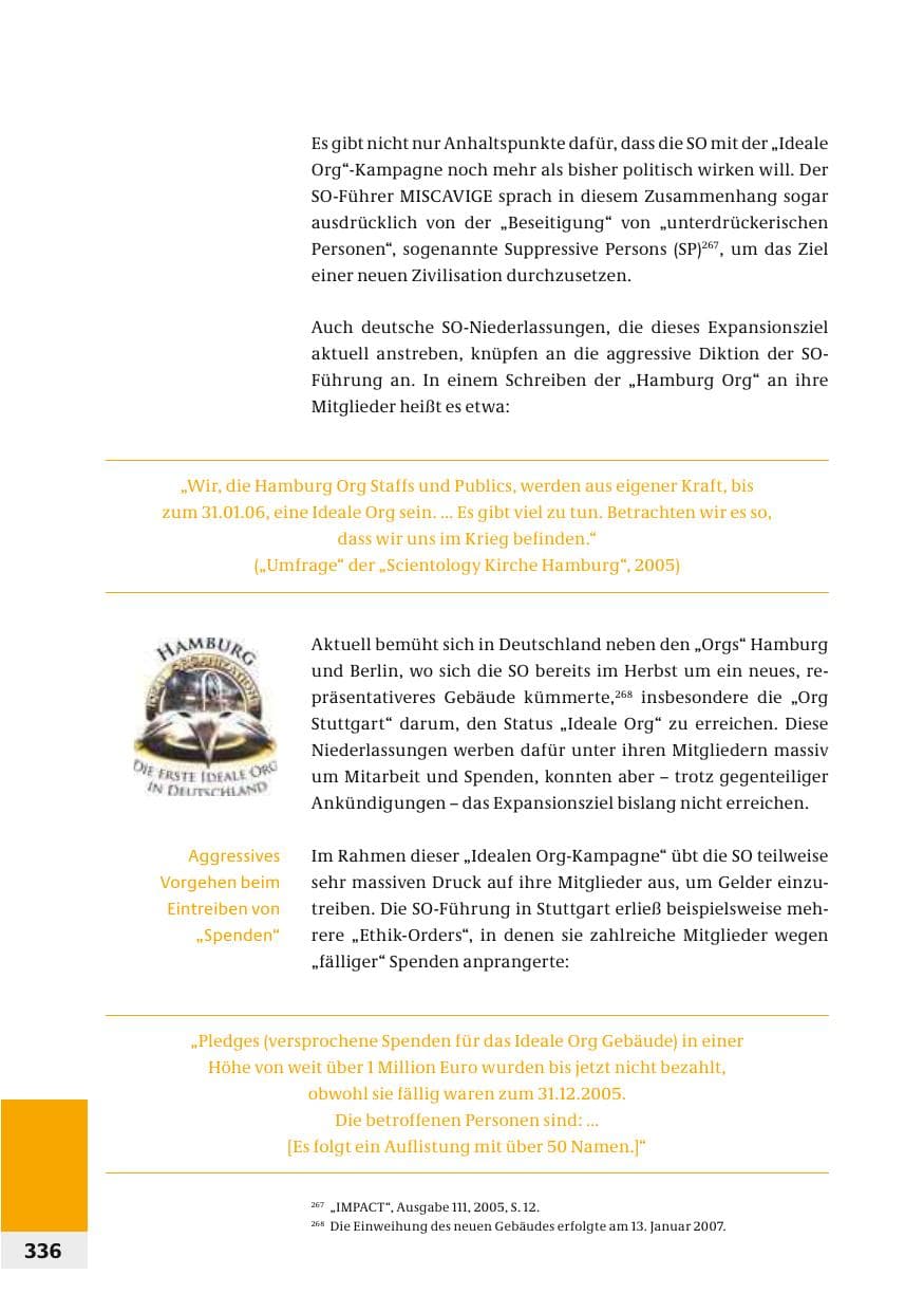 Seite 339 des Verfassungsschutzbericht 2006 Bund
