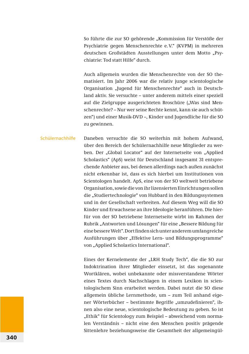 Seite 343 des Verfassungsschutzbericht 2006 Bund