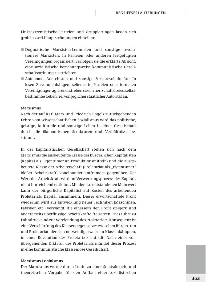 Seite 356 des Verfassungsschutzbericht 2006 Bund
