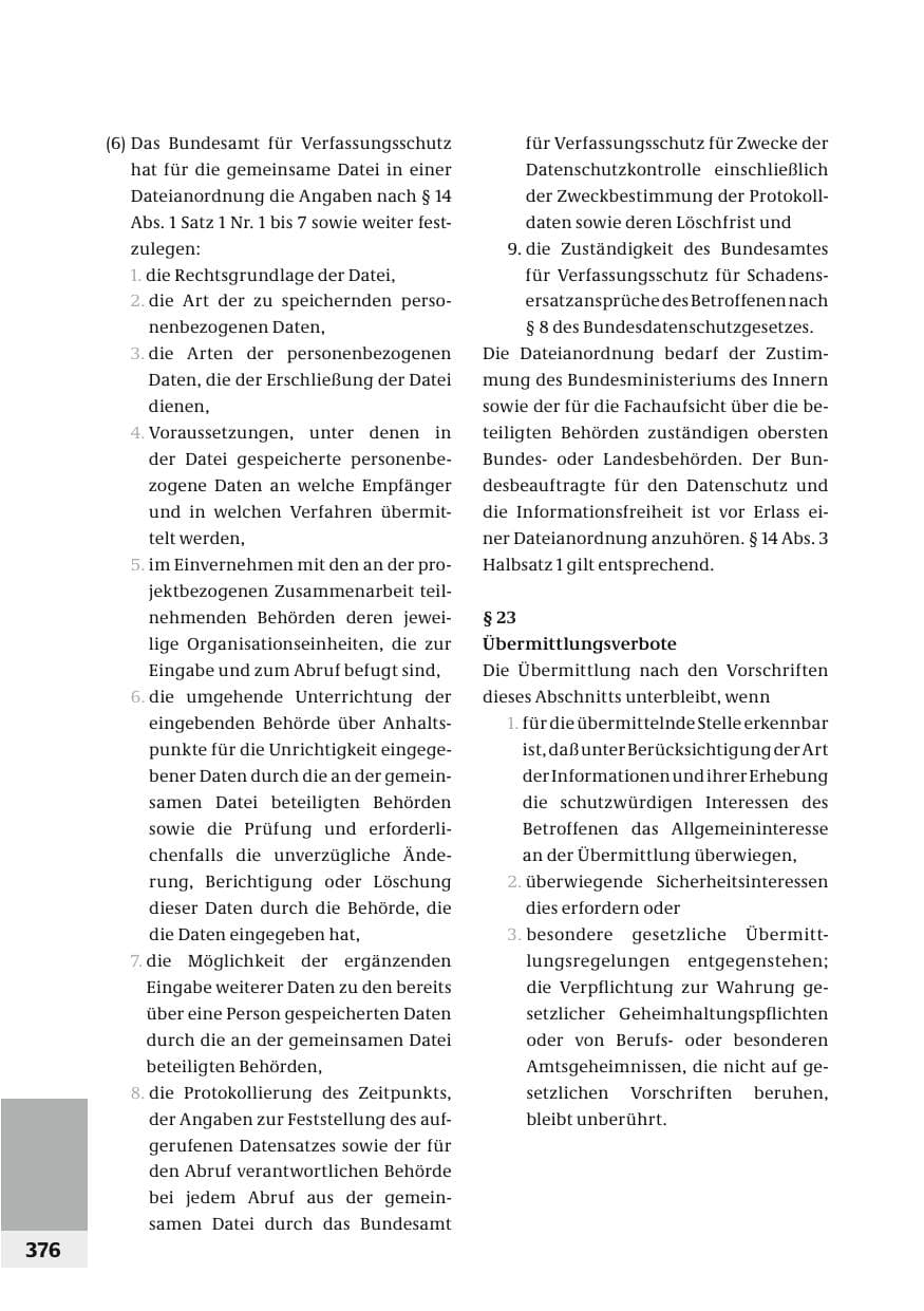 Seite 379 des Verfassungsschutzbericht 2006 Bund