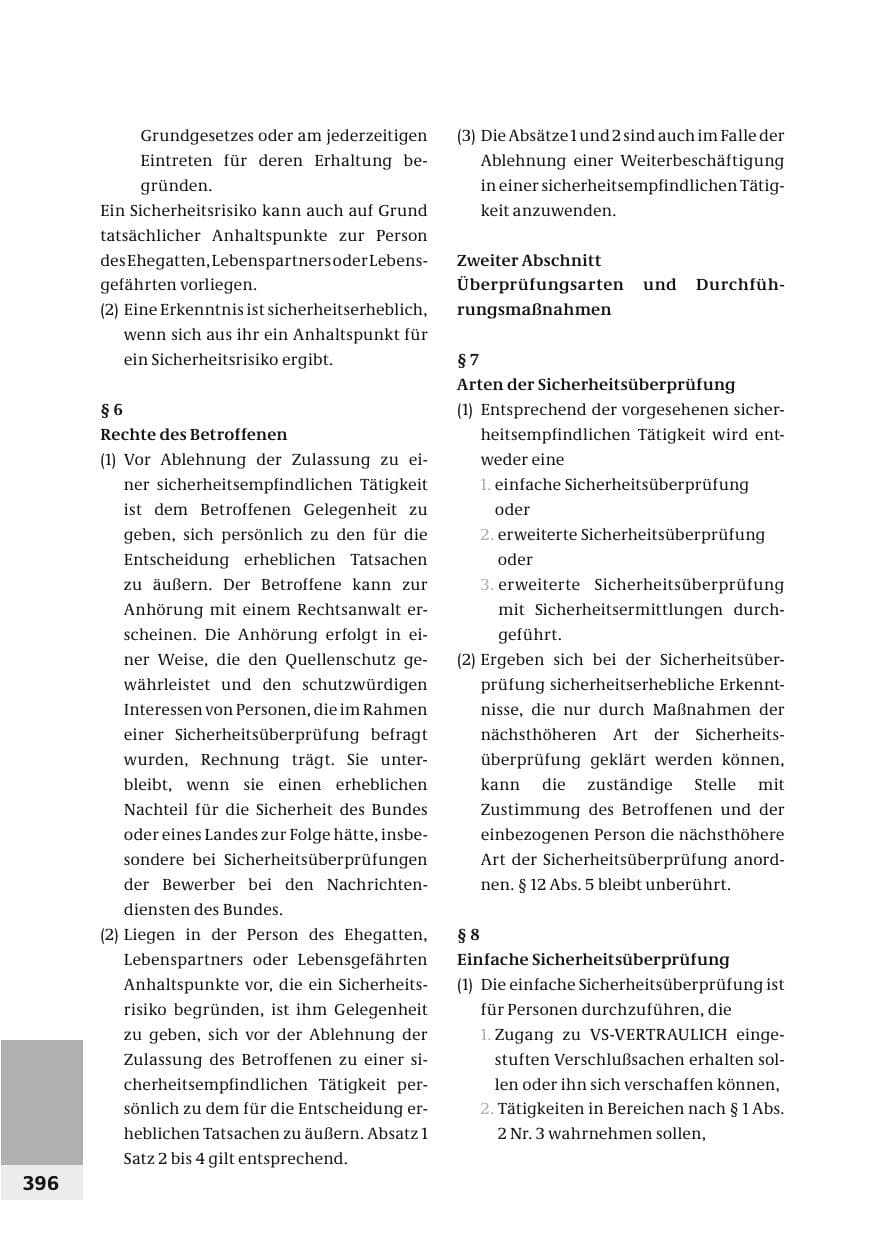 Seite 399 des Verfassungsschutzbericht 2006 Bund