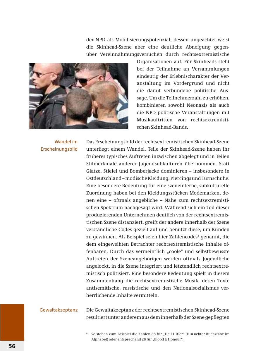 Seite 59 des Verfassungsschutzbericht 2006 Bund