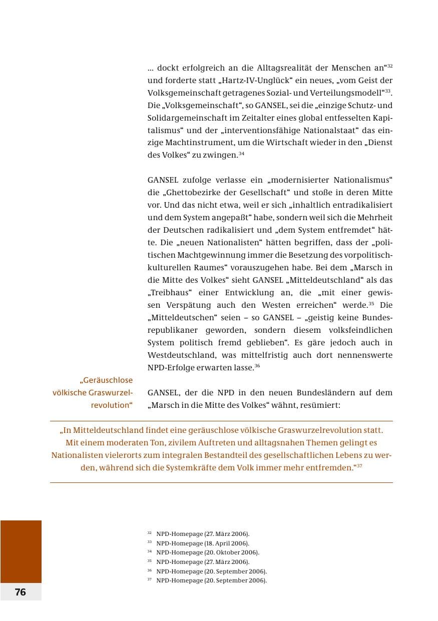 Seite 79 des Verfassungsschutzbericht 2006 Bund