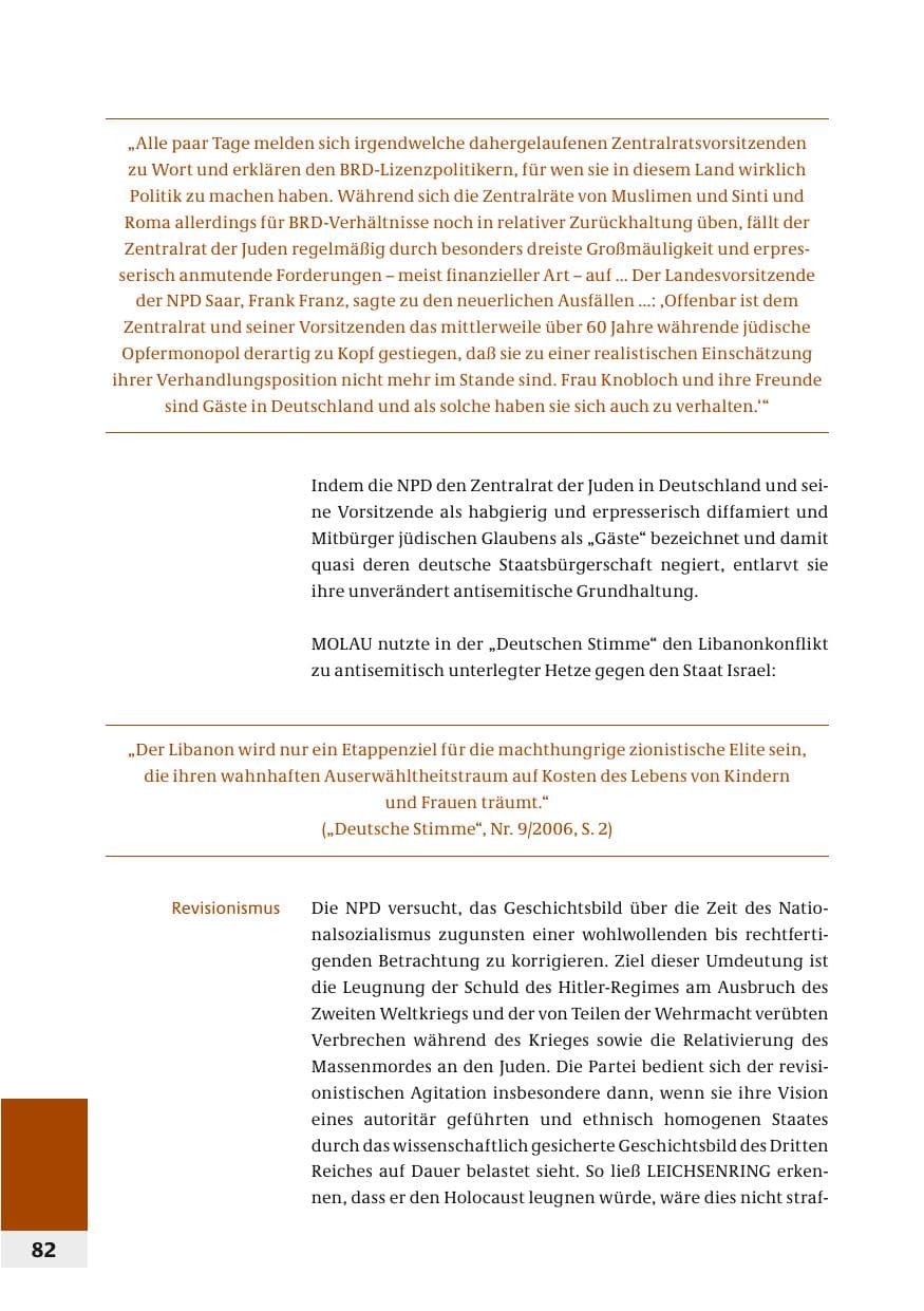 Seite 85 des Verfassungsschutzbericht 2006 Bund