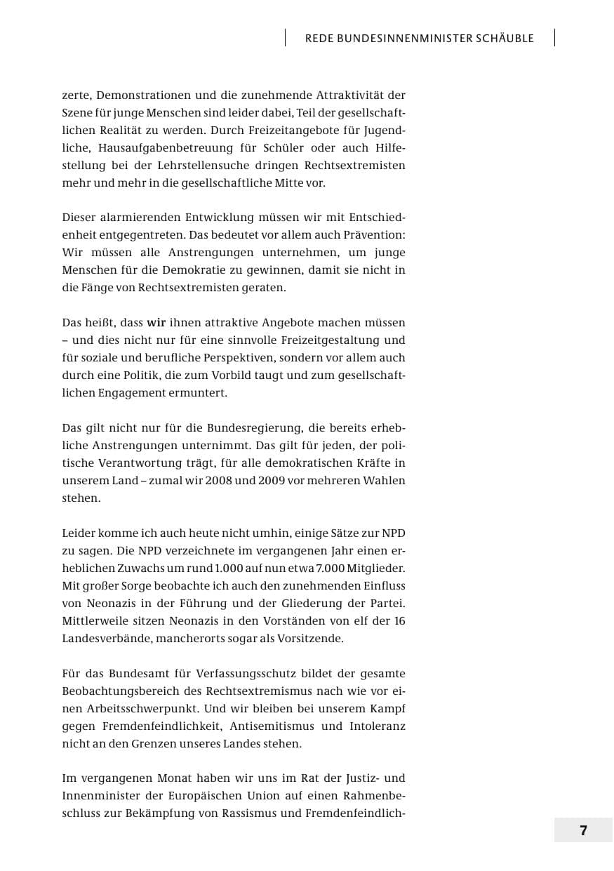 Seite 10 des Verfassungsschutzbericht 2006 Bund