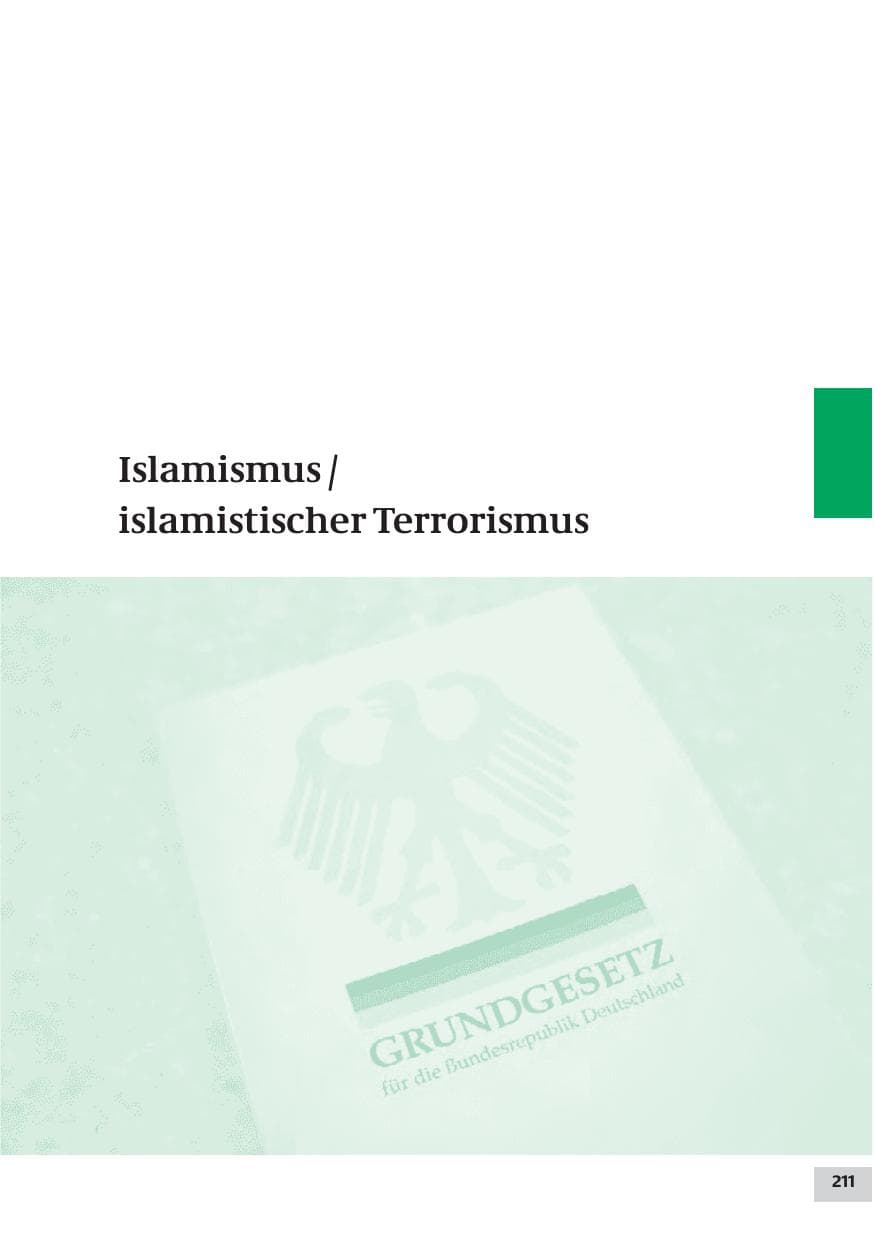 Seite 211 des Verfassungsschutzbericht 2009 Bund