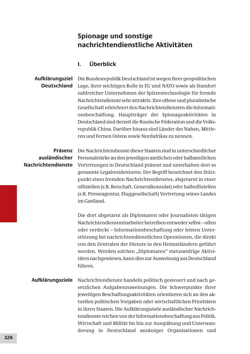 Seite 328 des Verfassungsschutzbericht 2009 Bund