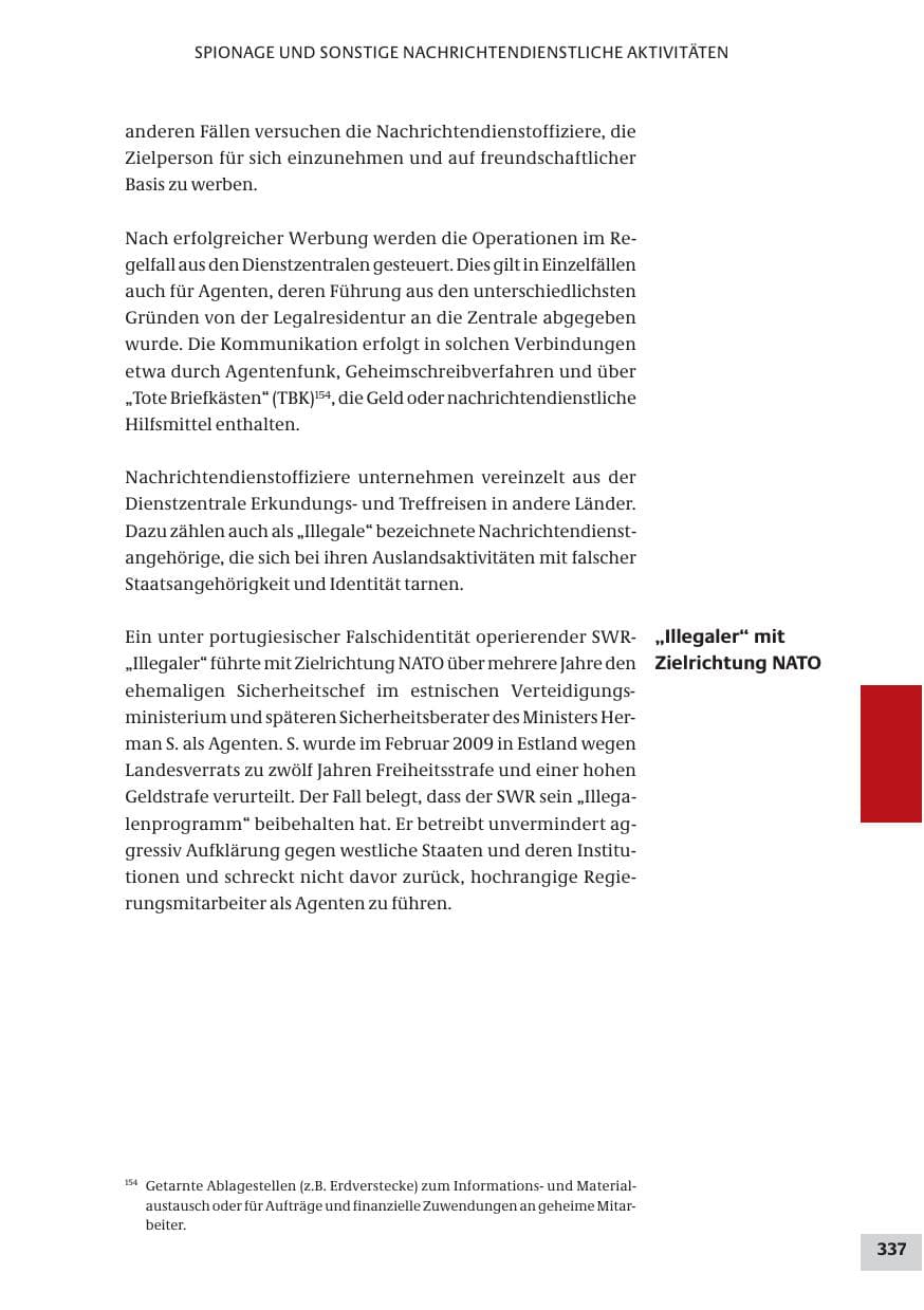 Seite 337 des Verfassungsschutzbericht 2009 Bund