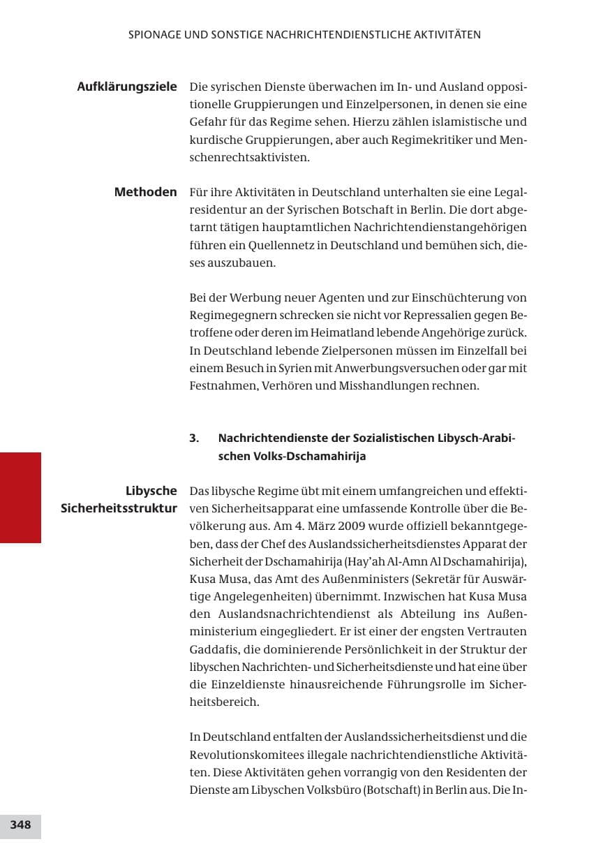 Seite 348 des Verfassungsschutzbericht 2009 Bund