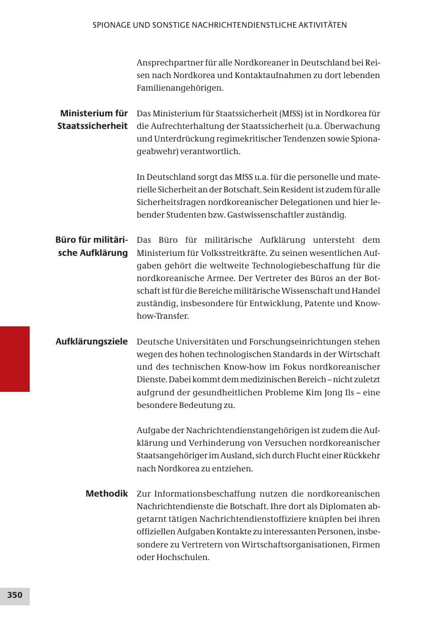 Seite 350 des Verfassungsschutzbericht 2009 Bund