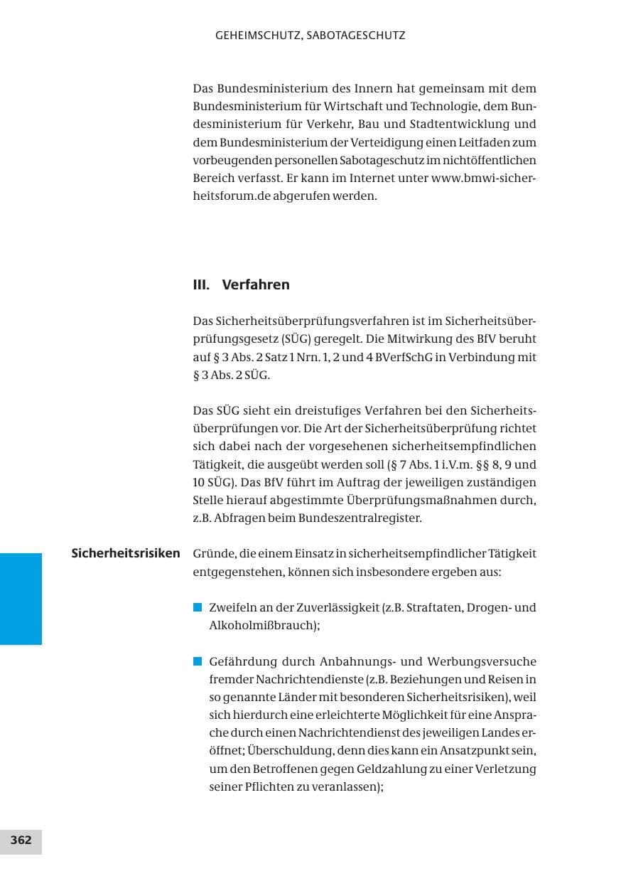 Seite 362 des Verfassungsschutzbericht 2009 Bund