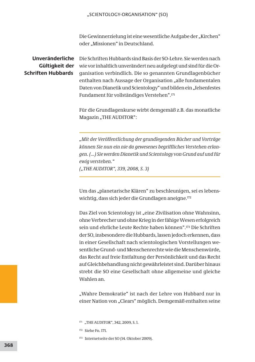 Seite 368 des Verfassungsschutzbericht 2009 Bund
