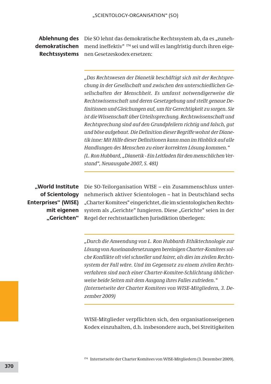 Seite 370 des Verfassungsschutzbericht 2009 Bund