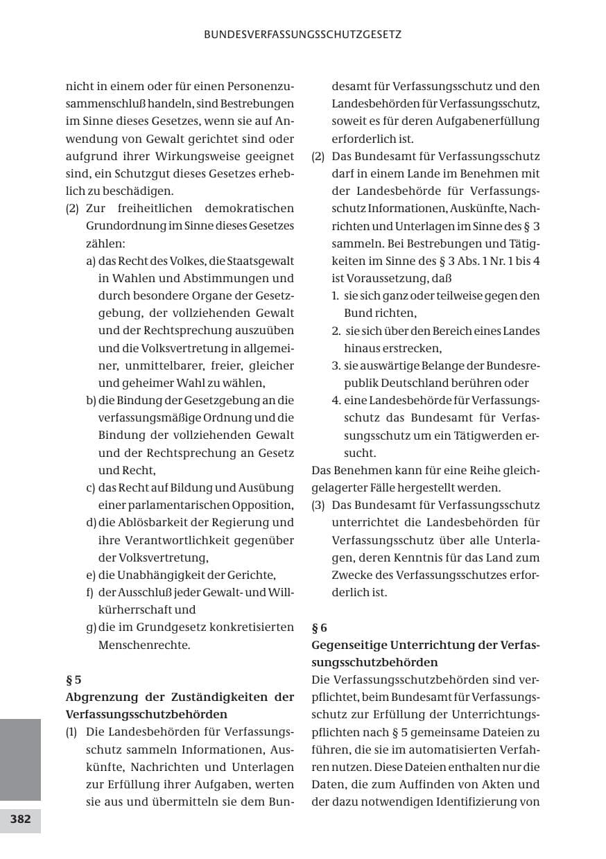 Seite 382 des Verfassungsschutzbericht 2009 Bund