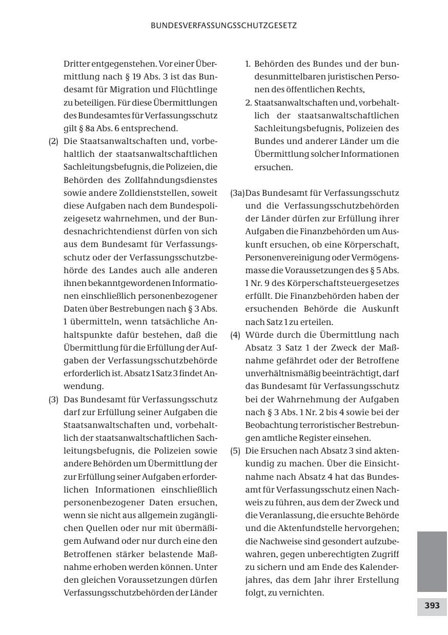 Seite 393 des Verfassungsschutzbericht 2009 Bund