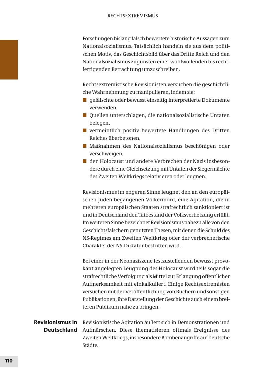 Seite 110 des Verfassungsschutzbericht 2010 Bund