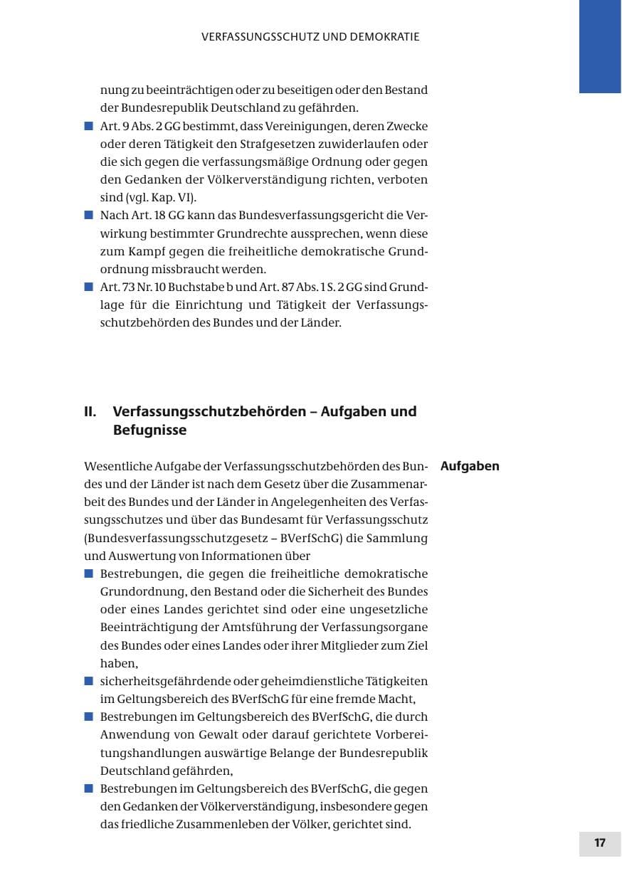 Seite 17 des Verfassungsschutzbericht 2010 Bund