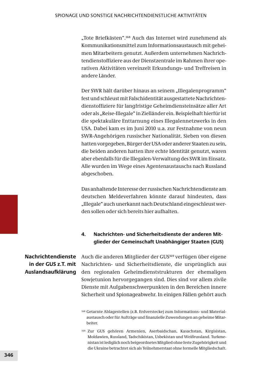 Seite 346 des Verfassungsschutzbericht 2010 Bund