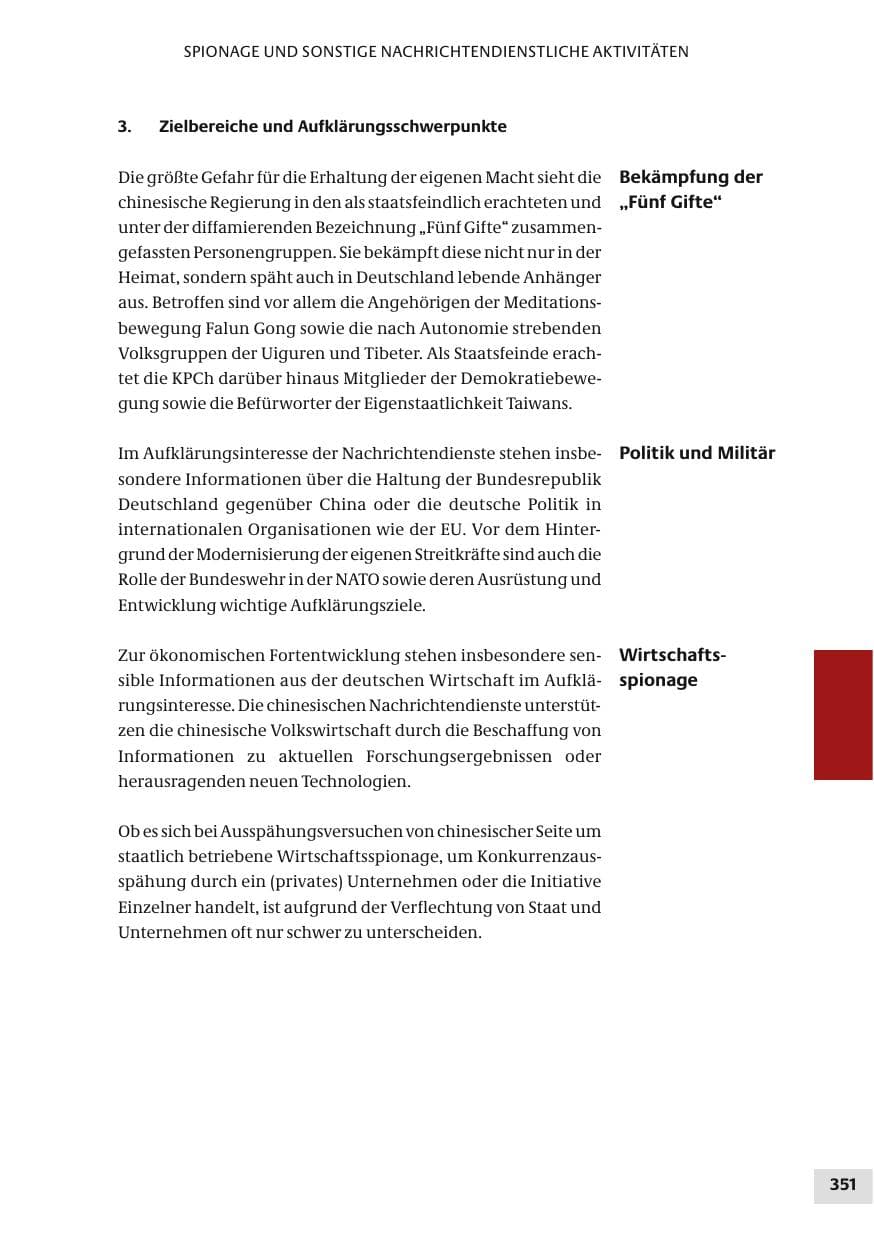 Seite 351 des Verfassungsschutzbericht 2010 Bund