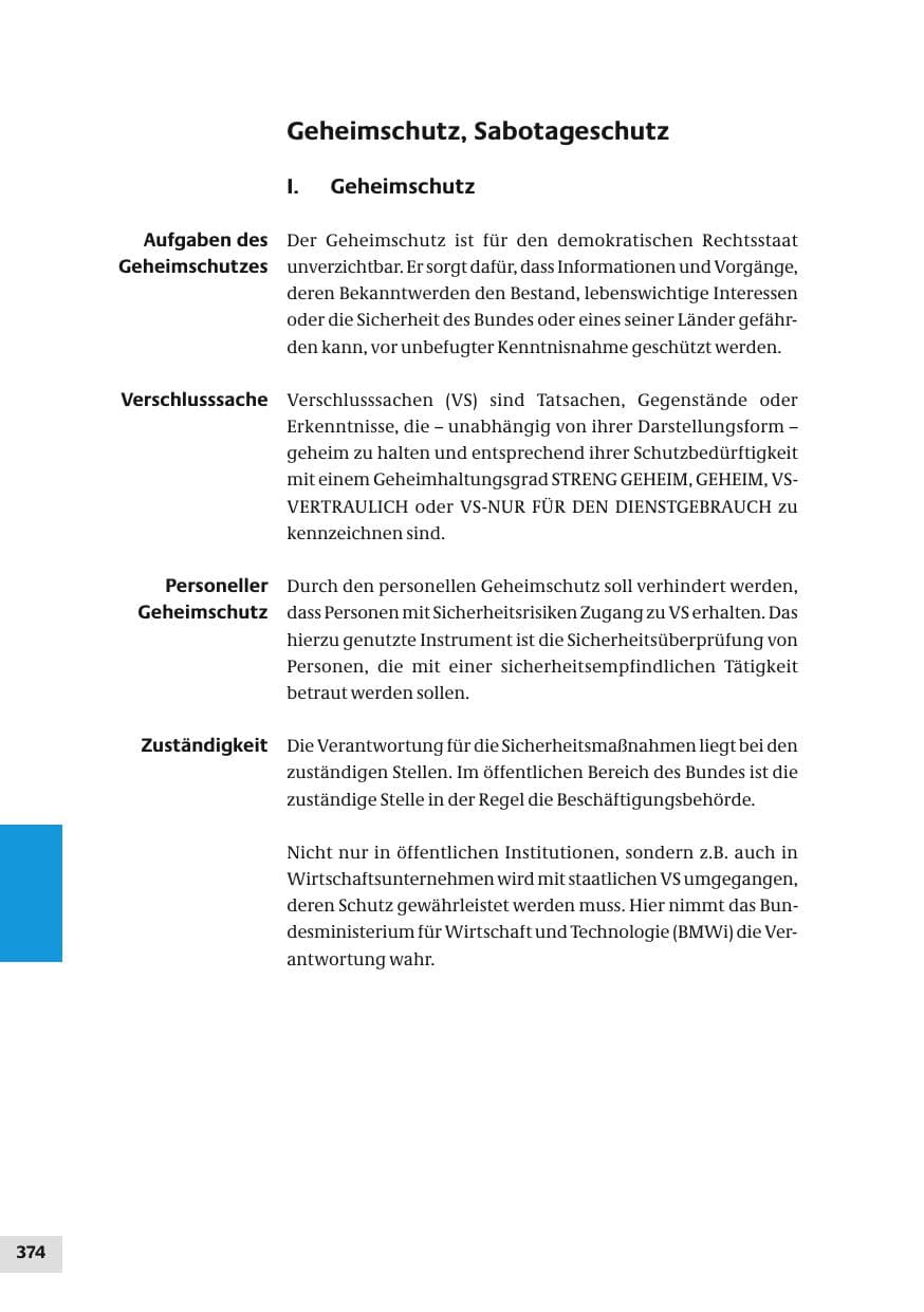 Seite 374 des Verfassungsschutzbericht 2010 Bund