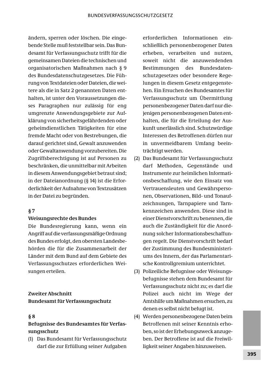 Seite 395 des Verfassungsschutzbericht 2010 Bund