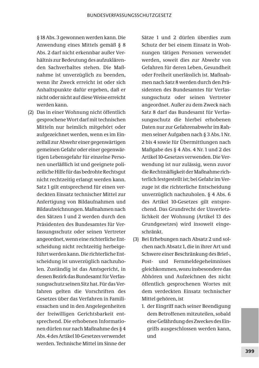 Seite 399 des Verfassungsschutzbericht 2010 Bund