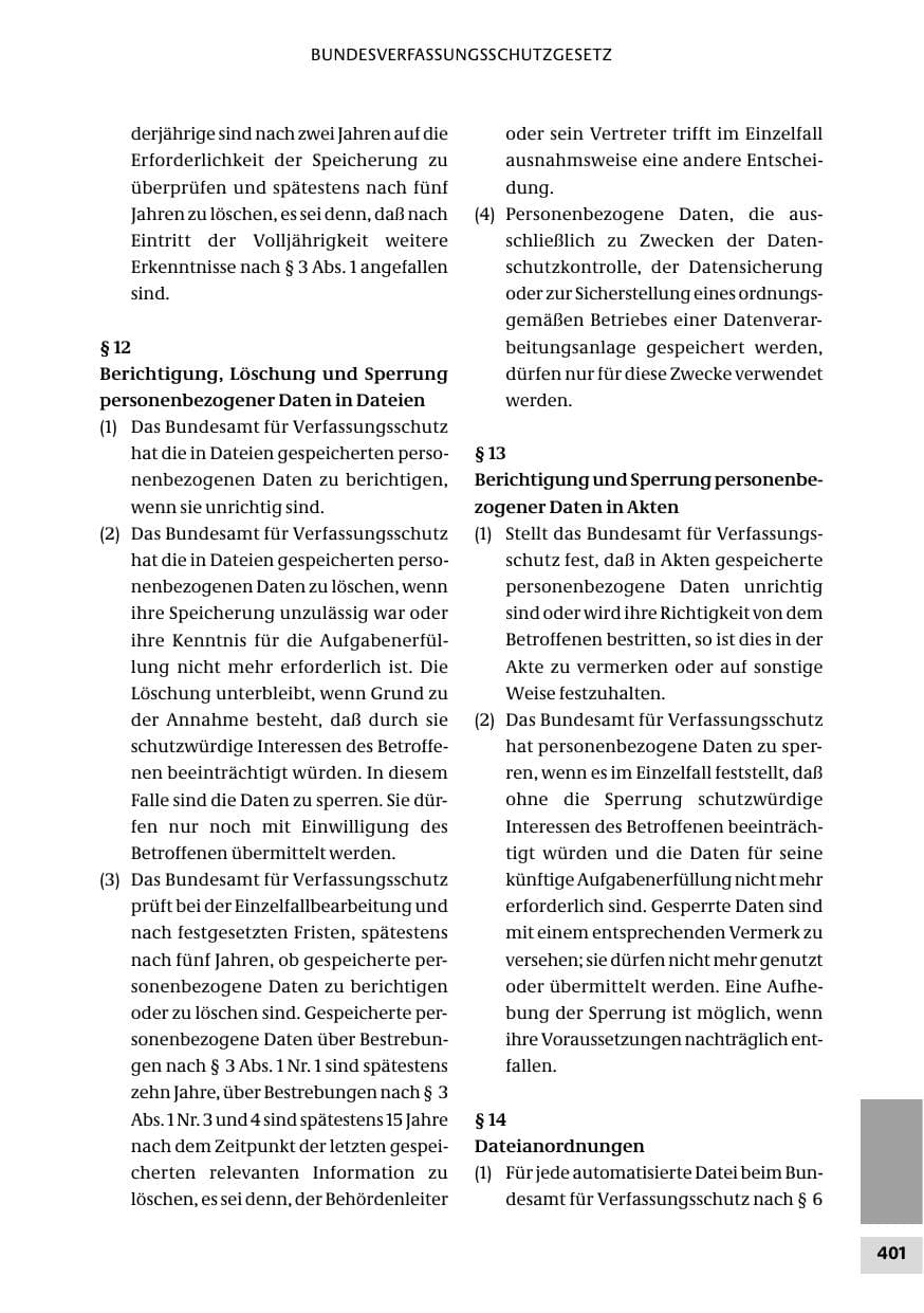 Seite 401 des Verfassungsschutzbericht 2010 Bund