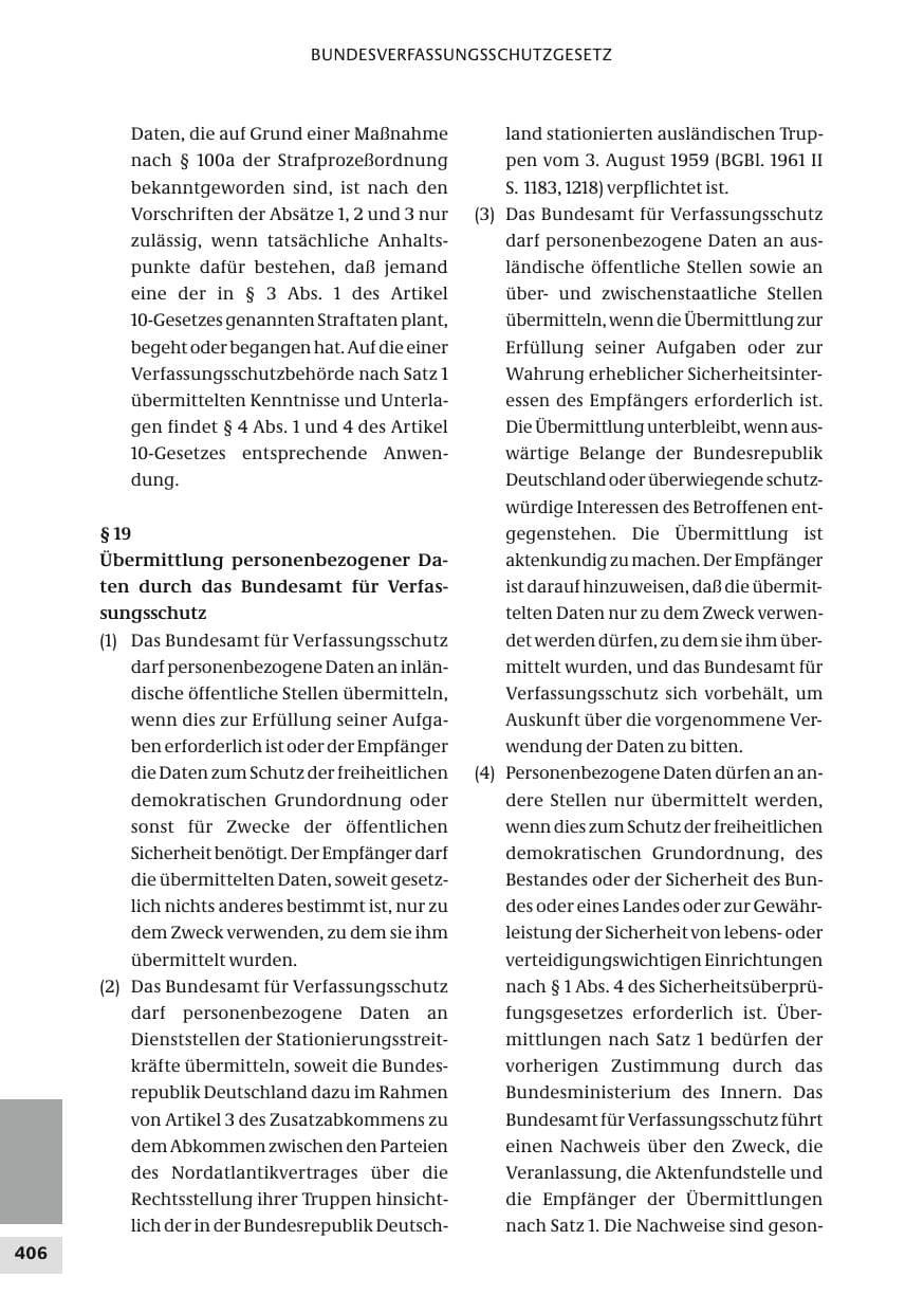 Seite 406 des Verfassungsschutzbericht 2010 Bund
