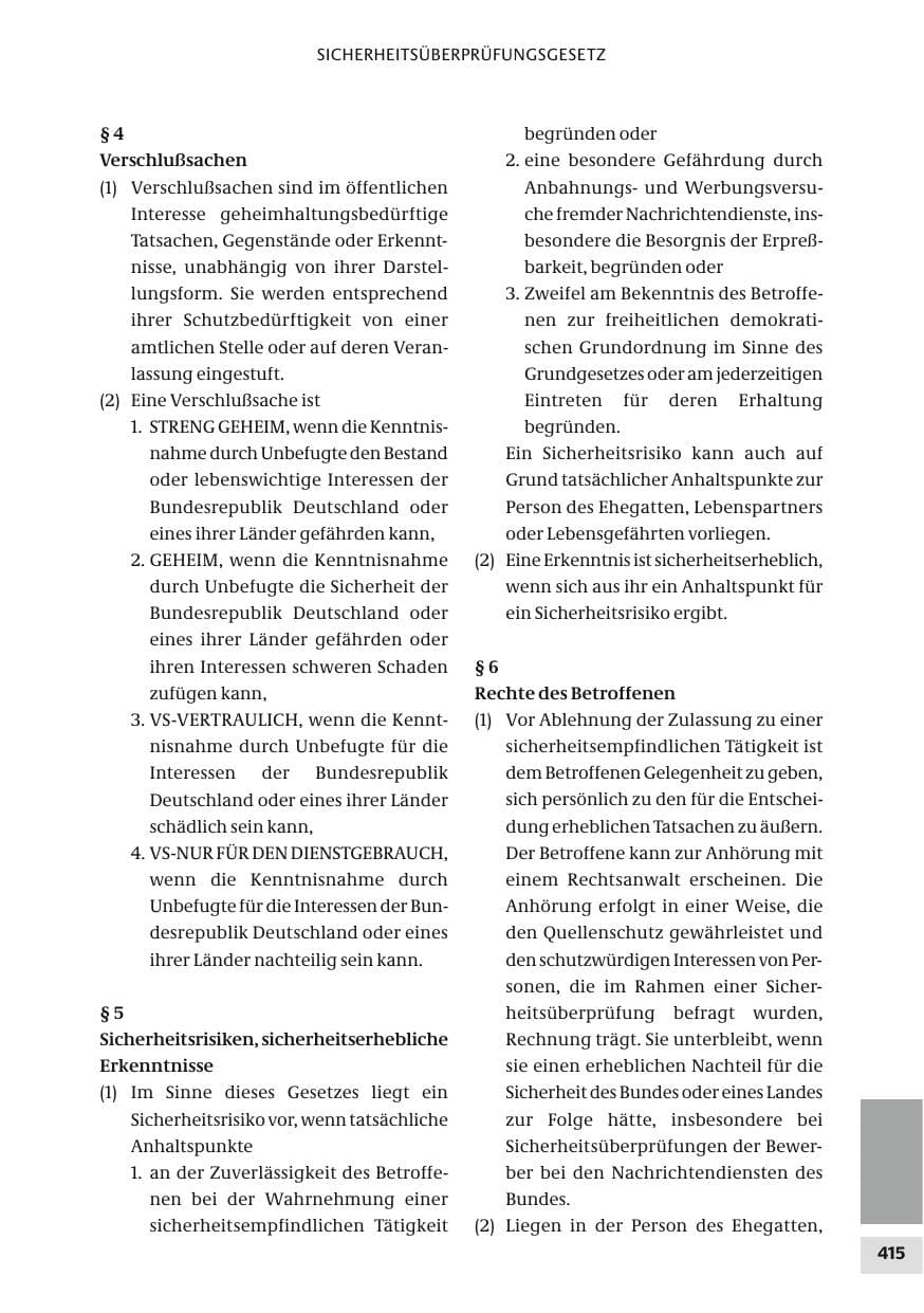 Seite 415 des Verfassungsschutzbericht 2010 Bund