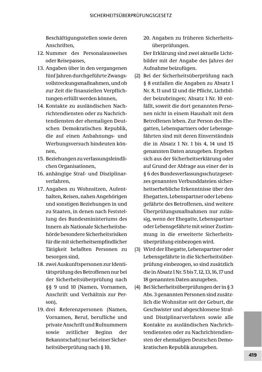 Seite 419 des Verfassungsschutzbericht 2010 Bund